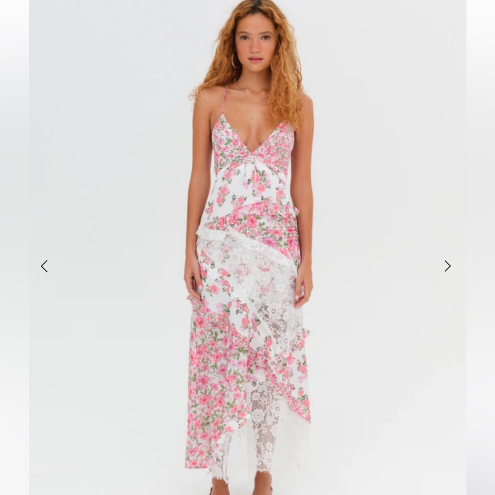 for love and lemons pink rosalyn dress